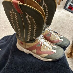 Tony Lama Green and Tan Men's Boots